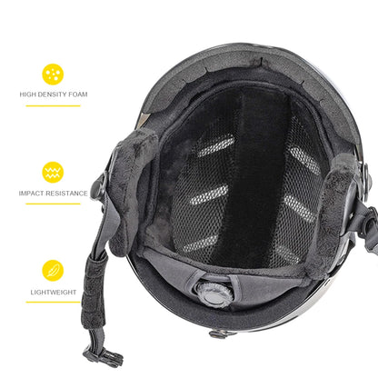 Skiing Helmet Snowboard Helmet With Detachable Glasses Winter Outdoor Sports Ski Helmet Safety Skateboard Skiing Snowboard Snow