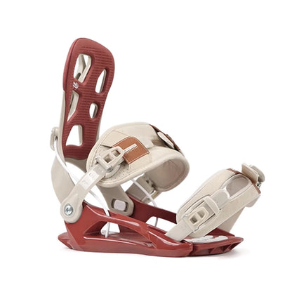 LILKINGS L1 Snowboard Bindings Quick Step-in SP System EVA Shock Absorption Leather Straps for Beginner Intermediate Riders