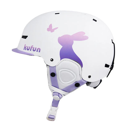 KUFUN Ski Helmet Snow Sports Snowboard Skiing Skateboard Skating Cute Animal Women Men Adult Kids Winter Safety Children