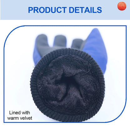 KoKossi Winter Children Ski Gloves Keep Finger Warm Thicken Waterproof Snowboard Snow Kids Gloves For Boys Girls Windproof