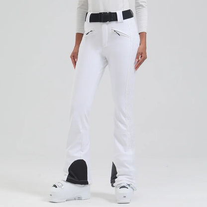 Female Slim Skiing Pants Outdoor Windproof Warm Snow Trousers New Elasticity Women Snowboard Clothes Winter Waterproof Britches