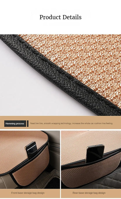 Summer Cool  Car Seat Cover  Cool Breathable  Fabric Car Front Seat Cushion/Rear Seat  Cushion/Three -piece