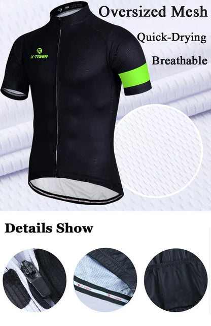 X-TIGER Cycling Jersey MTB Bicycle Bike Clothes Maillot Roupa Ropa De Ciclismo Hombre Verano Cycling Clothing