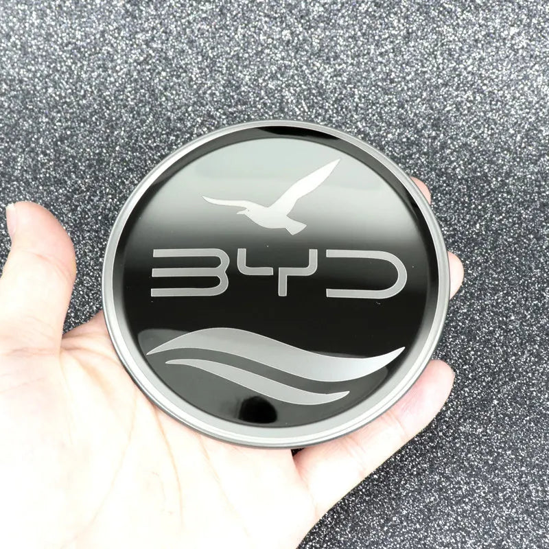 Car Steering Wheel Sticker Stainless Steel Steering for BYD Atto3 Yuan Plus Dolphin Seal Seagull Sealion SHARK Protective Cover