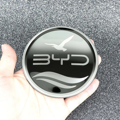 Car Steering Wheel Sticker Stainless Steel Steering for BYD Atto3 Yuan Plus Dolphin Seal Seagull Sealion SHARK Protective Cover