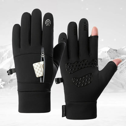 Unisex Winter Touchscreen Gloves Windproof Warm Skiing Outdoor Sports Cycling Fishing Running Snowboarding Anti-Freeze Gloves
