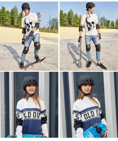 Adult Children's Skateboard Helmets Outdoor Sports Skiing Cycling Roller Skating Helmets Rock Climbing Safety Protection Helmets