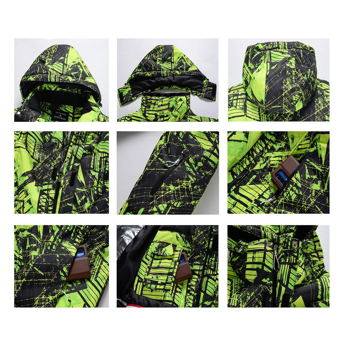 New Men's Snowboarding Ski Jacket Winter Outdoor Warm Windproof Waterproof Breathable Ski Clothes Male Skiing Ski Coat