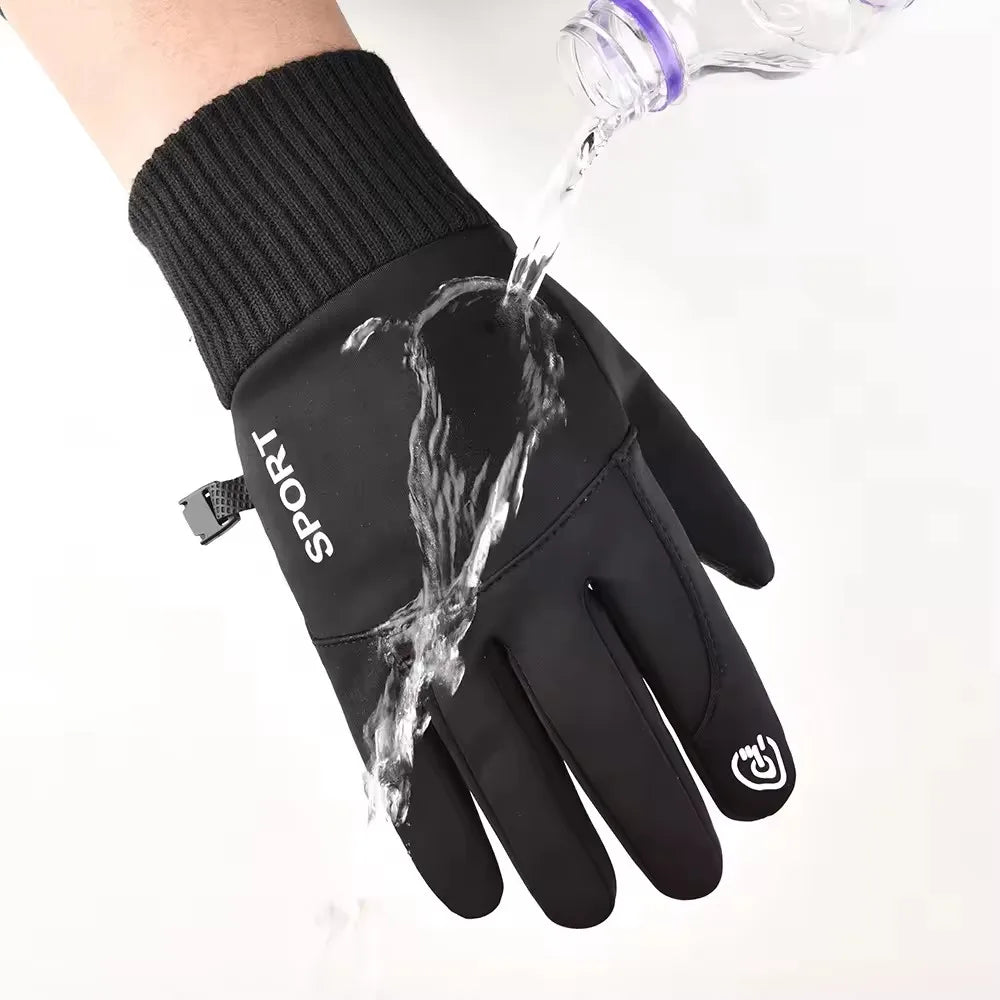 Winter Waterproof Touchscreen Gloves for Men Women Windproof Non-Slip Warm Cycling Motorcycle Ski Driving Sports Fishing Gloves